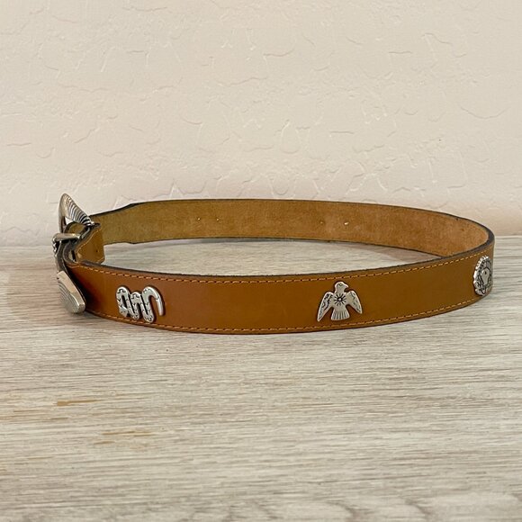 Levi's Belt Large Tan Silver Desert Friends Symbols - Picture 1 of 7